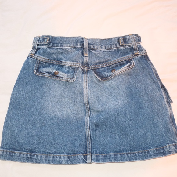 Re/Done Blue Denim Mini Skirt - Picture 8 of 8